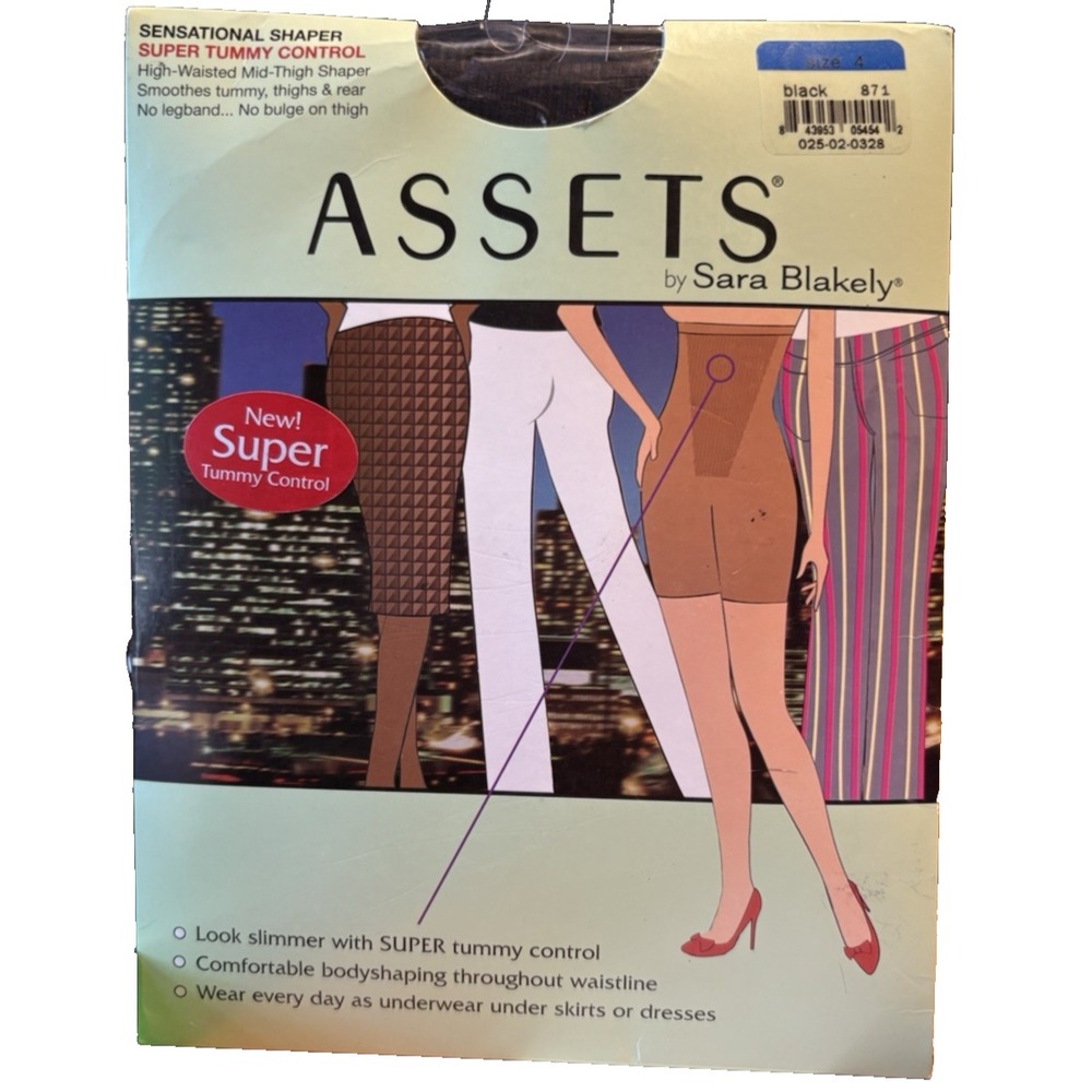 ASSETS SPANX Sensational Shaper 4 High Waist Mid Thigh Super‎ Tummy Control 871